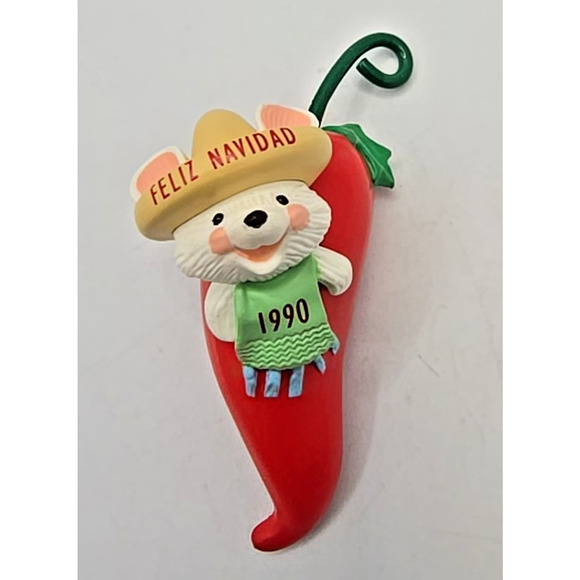 Hallmark Keepsake Ornament Feliz Navidad 1990 U328 - Picture 2 of 6